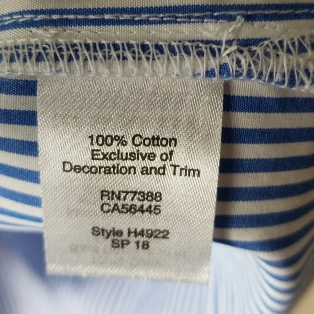 𝅺NEW! J CREW FACTORY Striped Embroidered Top 0. - Picture 6 of 8